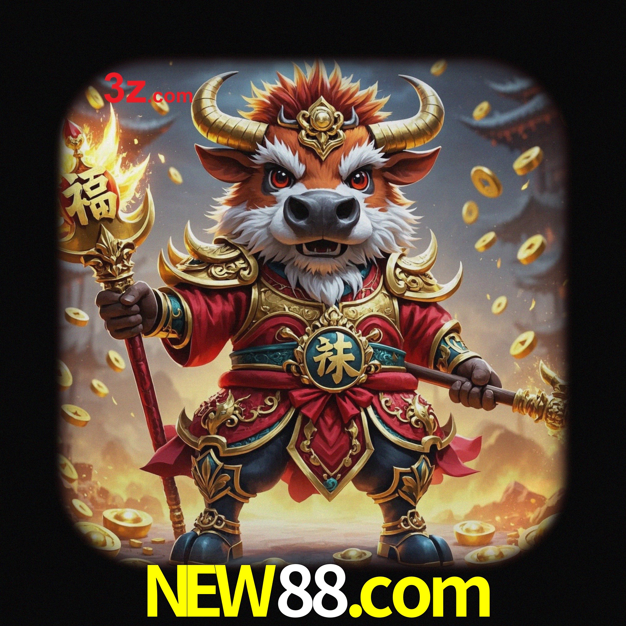Slot machine 3D icon with number 7 and 1